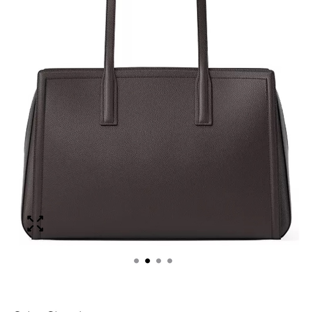 Michael Kors Laila Medium Leather Tote - Chocolate - Picture 8 of 10